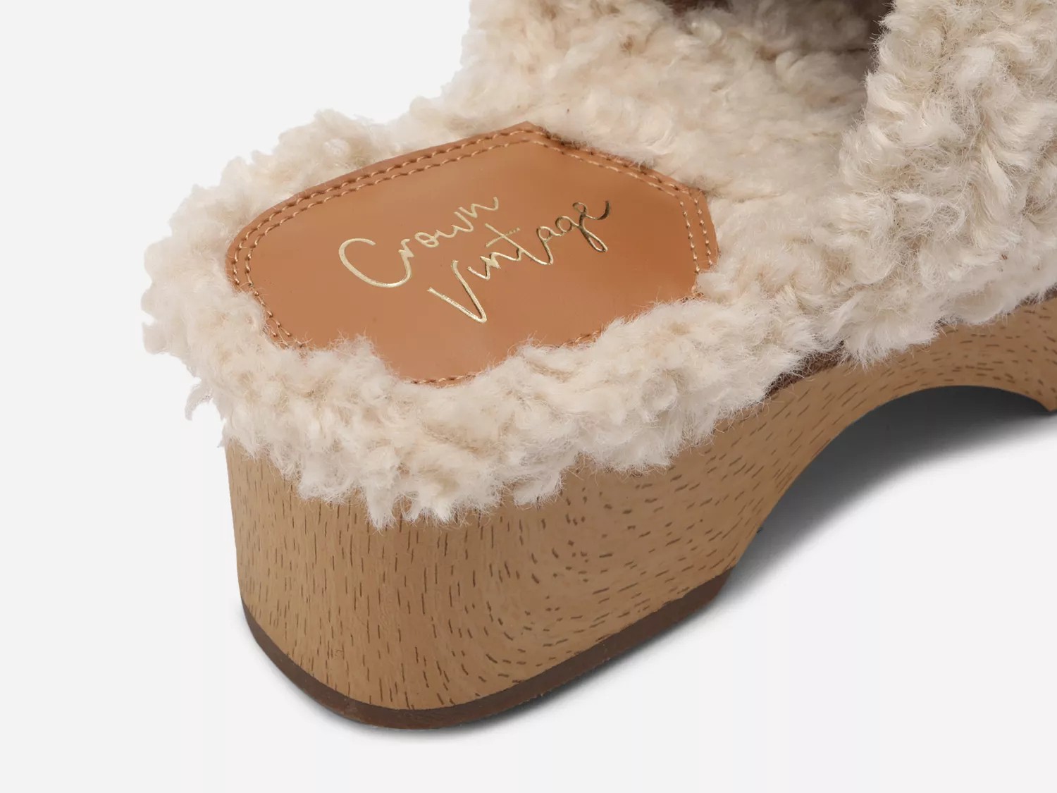 fur clogs women's shoes