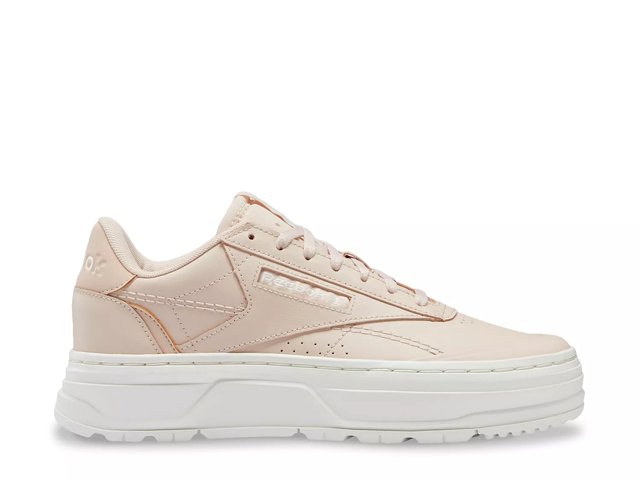 reebok club c double geo women's sneaker tan