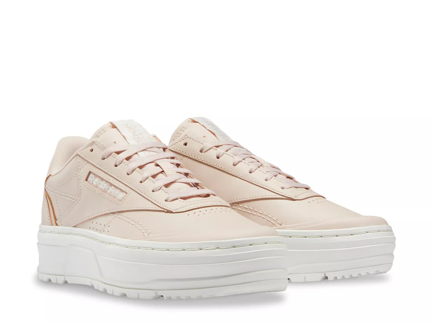 reebok club c double geo women's sneaker tan