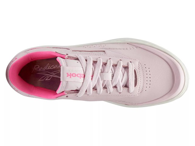 Reebok Club C Double GEO Women's Shoes in Frost Berry/Chalk/Atomic Pink