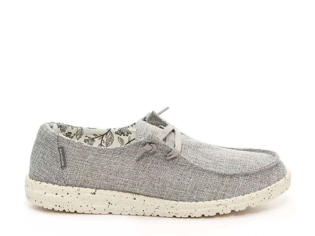 Flat Shoes for Women Hey Dude Wendy Rise Grey