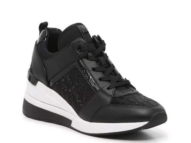 Michael michael kors georgie trainer wedge sneakers clearance