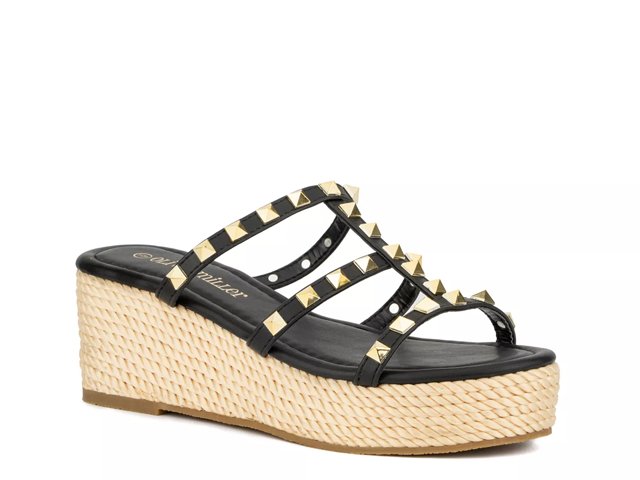 Olivia Miller Silver Sands Wedge Sandal