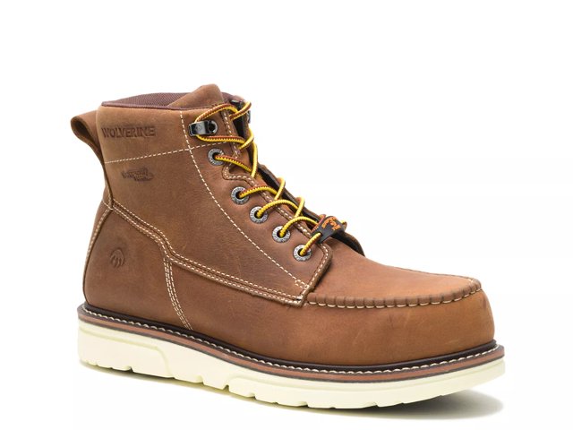 Wolverine wedge work boots discount
