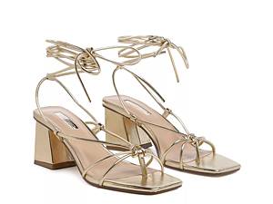 Dsw gold hot sale flat sandals