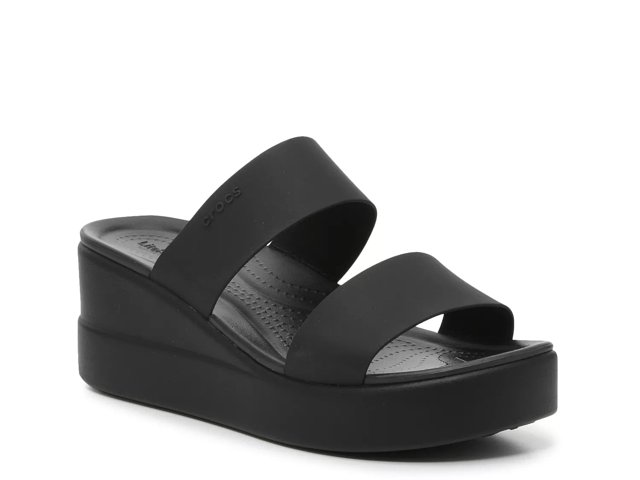 Crocs Brooklyn Mid Wedge Sandal - Women's - Free Shipping | DSW