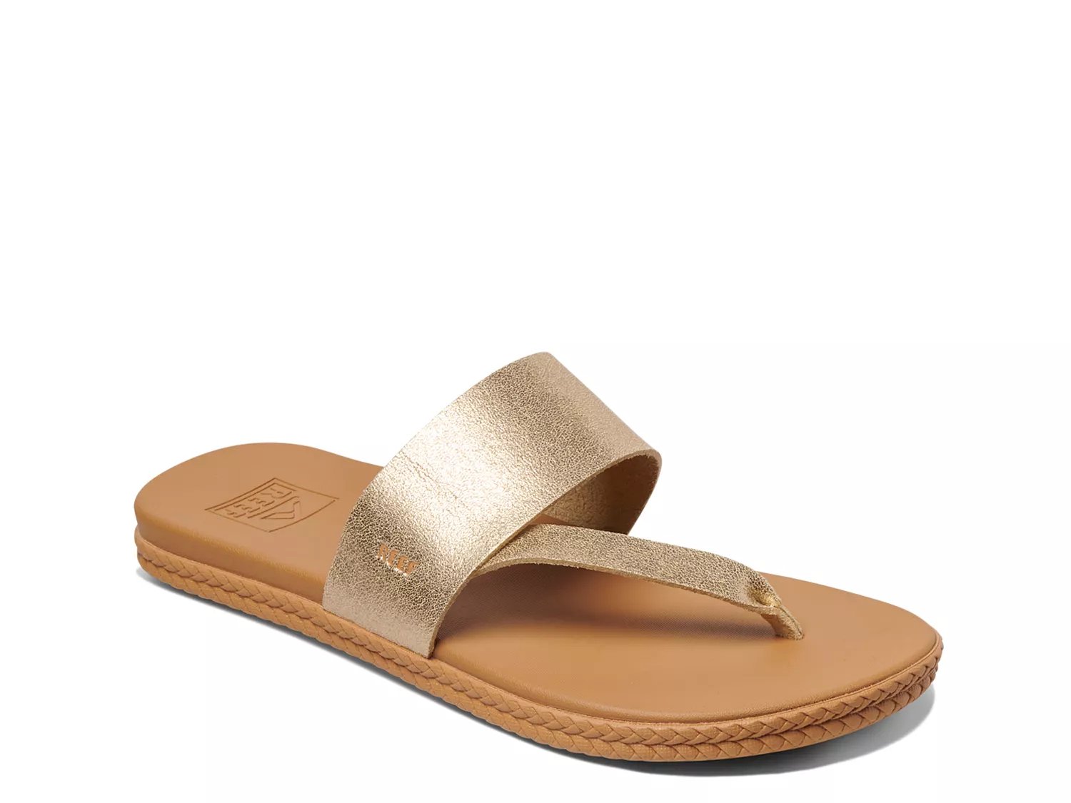 Reef CUSHION BOUNCE SOL - T-bar sandals - champagne/gold-coloured 