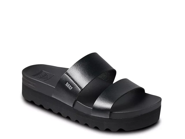 Reef Women's Cushion Bounce Two Strap Slides/Sandals, Wide Fit