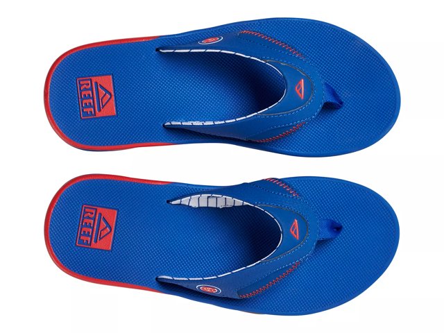 Reef baseball flip flops sales