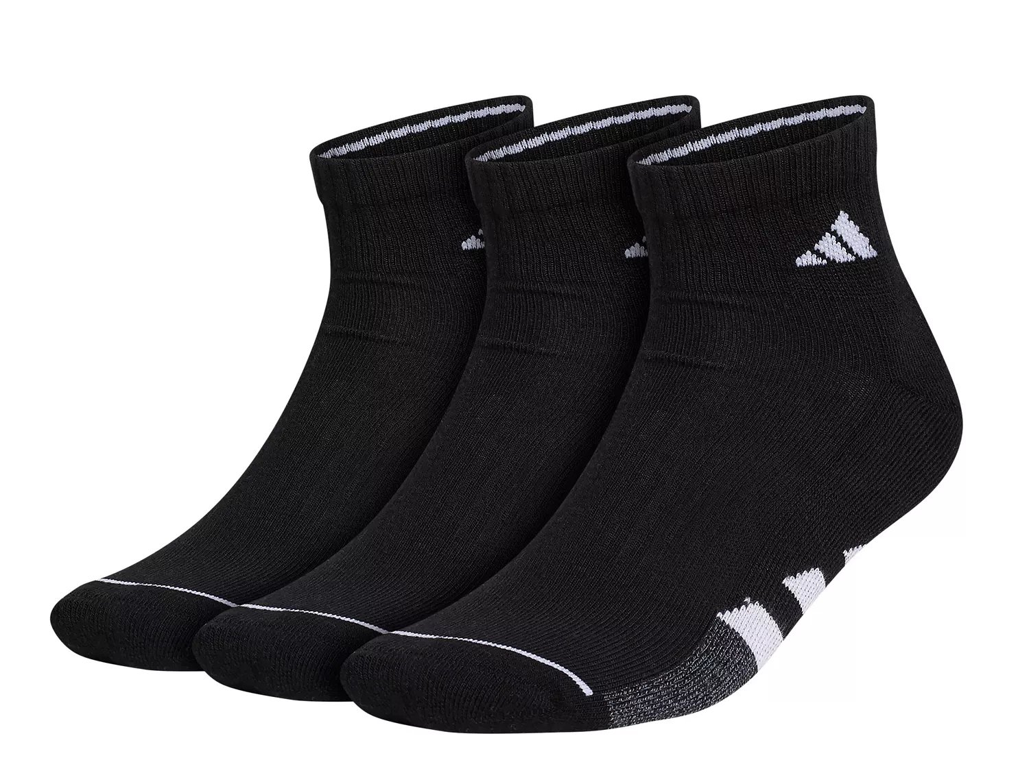 adidas Cushioned II Women's Quarter Ankle Socks - 3 Pack - Free Shipping |  DSW