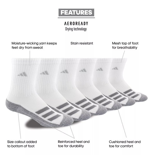 Buy adidas Originals Mesh Graphic Quarter Sport Socks White in