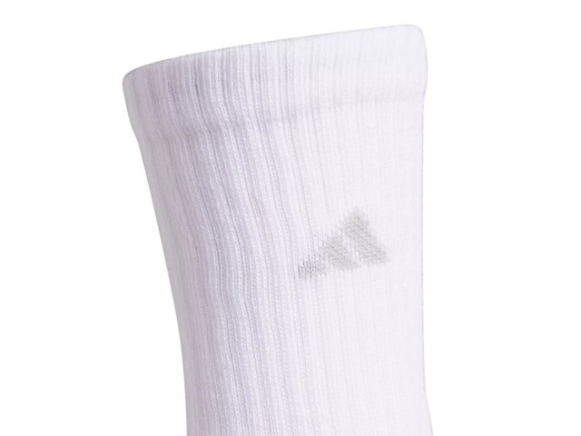 adidas Cushioned Angle Stripe Kids 6 Pack Crew Sock Free
