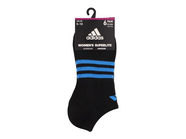 adidas Superlite Women's 6-Pack No-Show Sock - Free Shipping | DSW