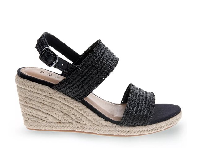 Dsw black wedge discount sandals
