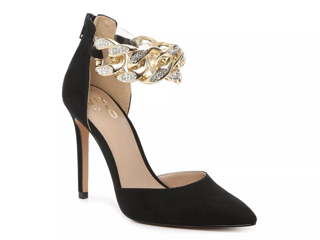 Dsw black and online gold heels