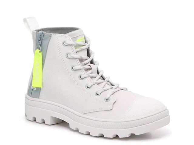 Skechers Roadies high top sneakers in white canvas