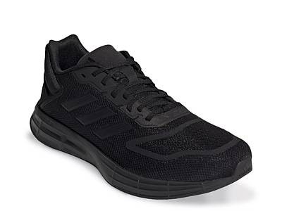 Adidas mens black hot sale and white shoes