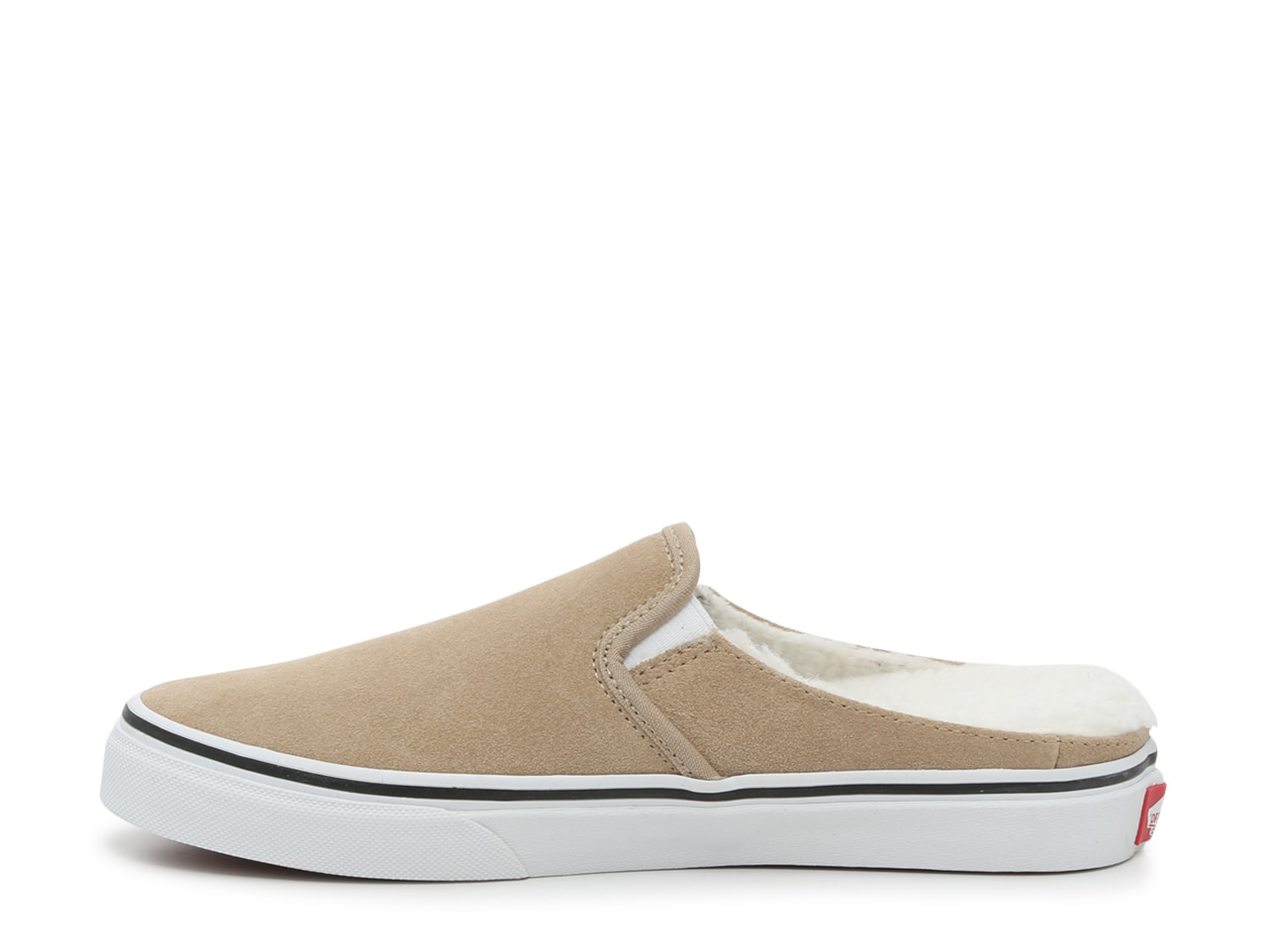 tan suede slip on vans