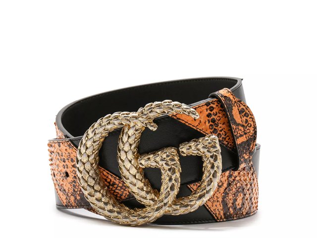 Gucci marmont snake belt hotsell