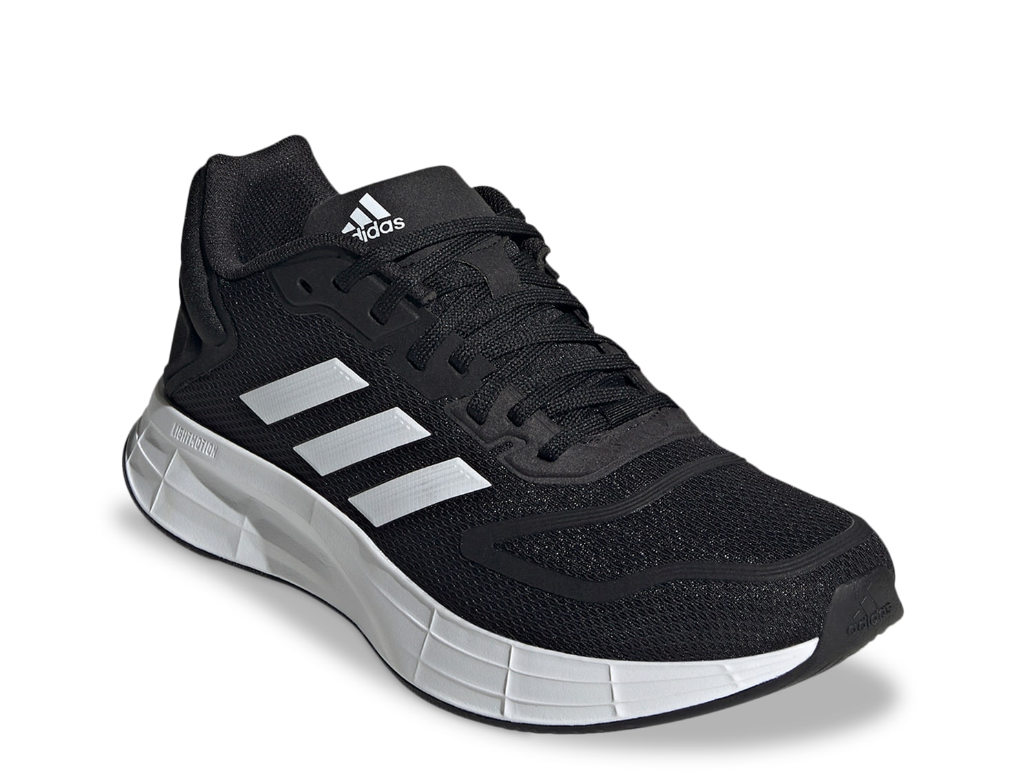 black adidas athletic shoes
