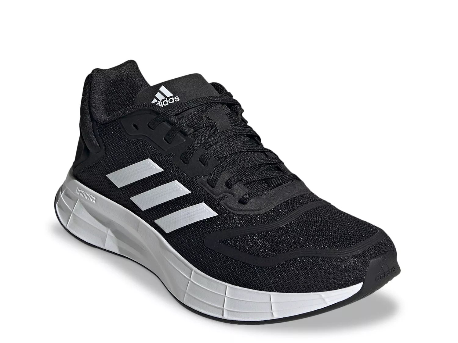 Adidas womens black and cheap white sneakers