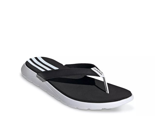 Adidas memory foam flip flops womens sales
