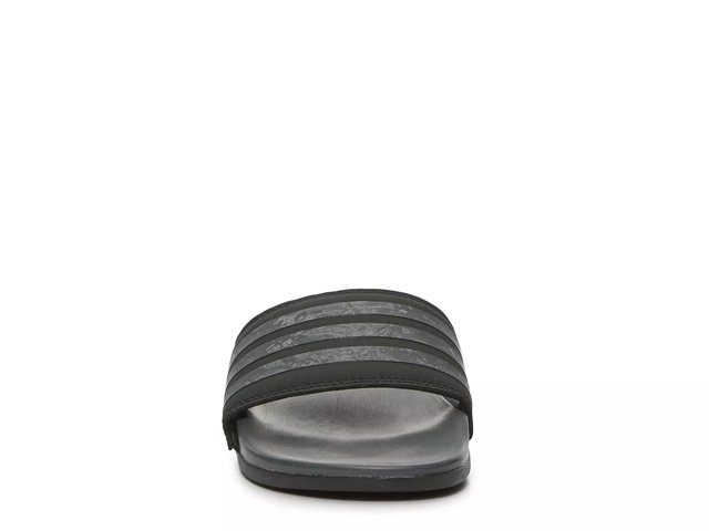 Adilette cloudfoam women's slide sandals black sale