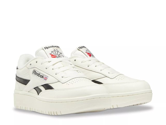 Reebok Club C Double Trainers In White And Gum Sole for Women