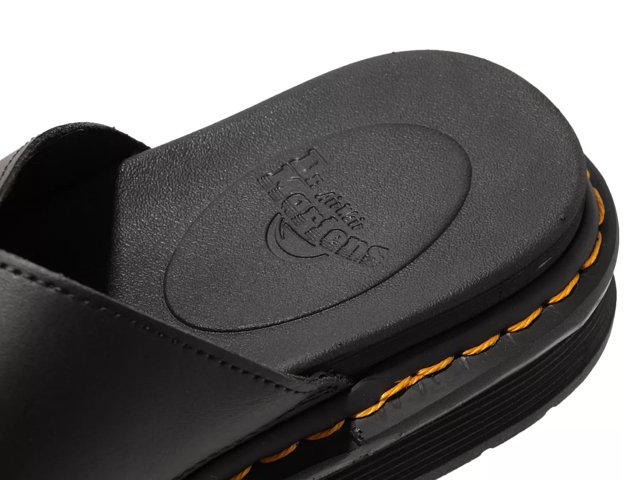 Dax men's leather slide sandals top