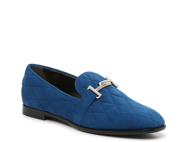Luxury shoes for men - Tod's loafers in light blue suede