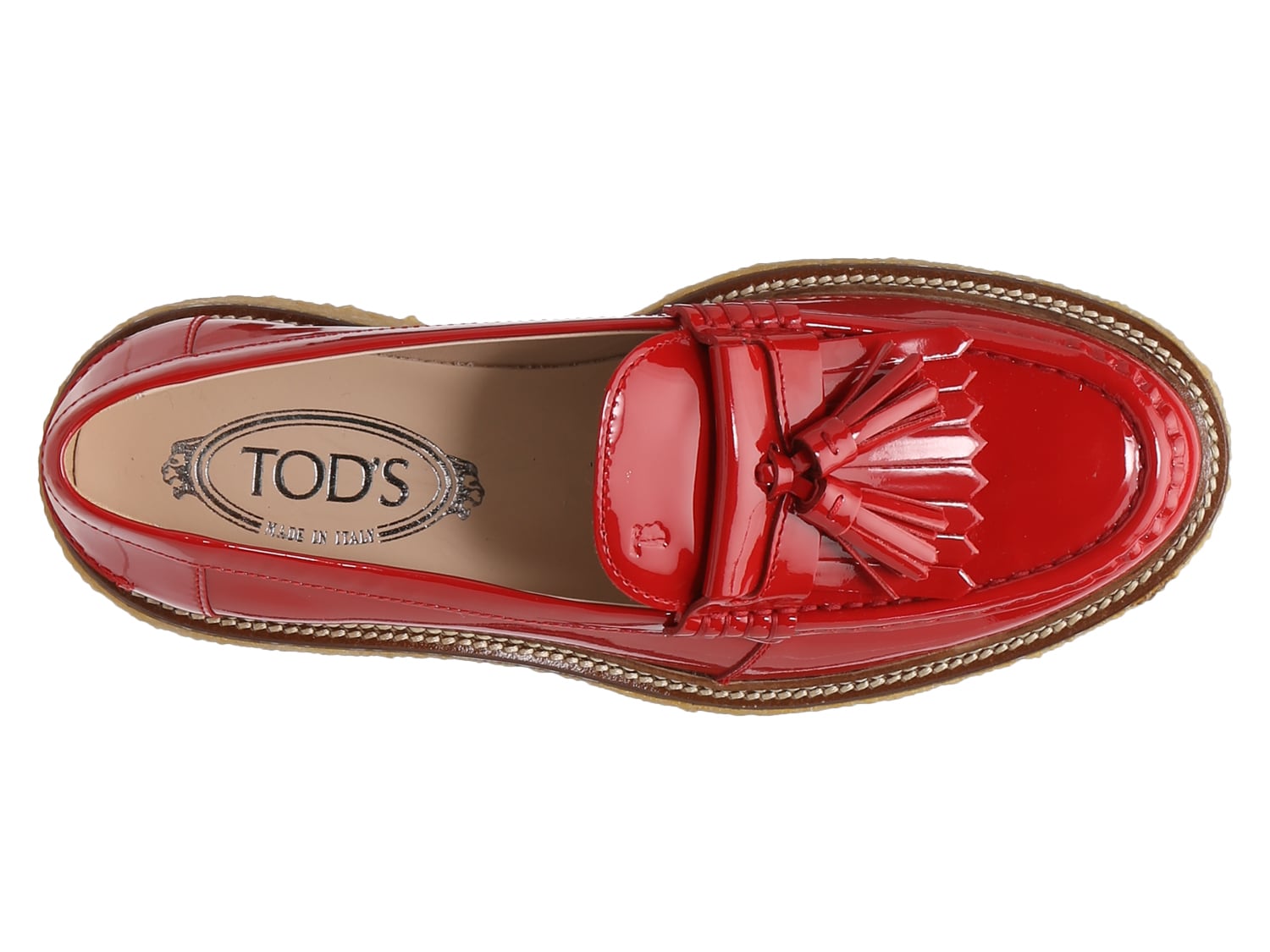 ladies red loafers