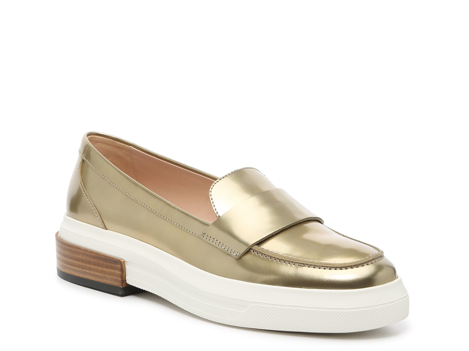 gold loafer