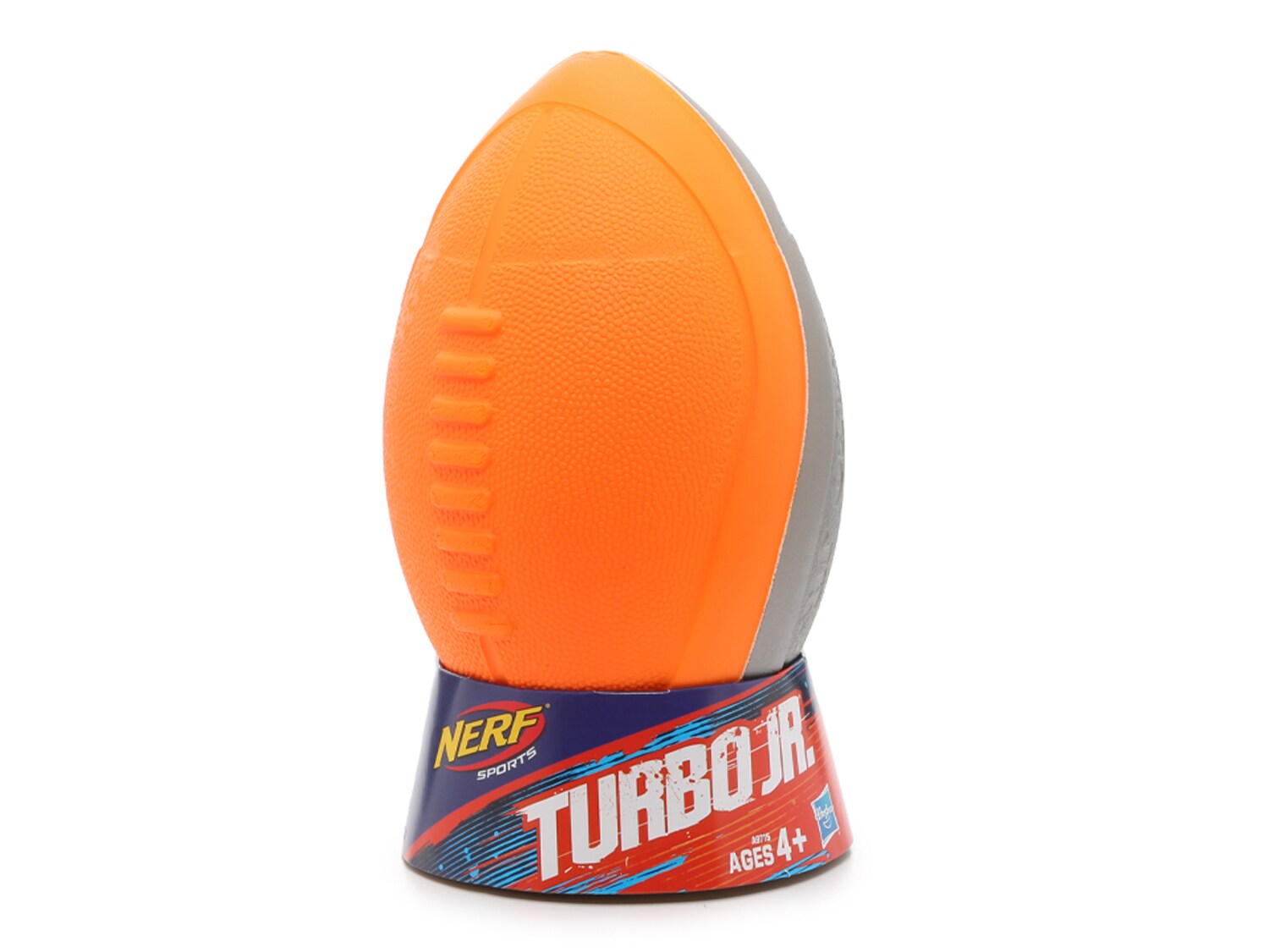Football New in Package Orange & Gray Ball Hasbro Ages 4+ Nerf Sports Turbo Jr 