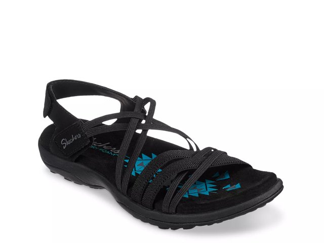 Skechers reggae black sale