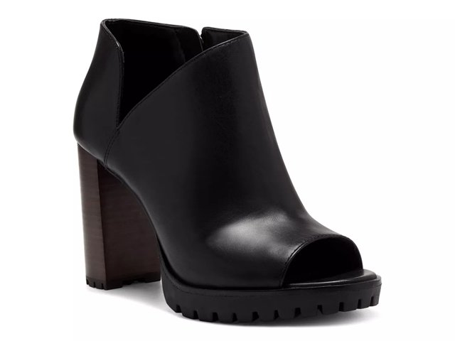 Dsw black peep toe booties sale