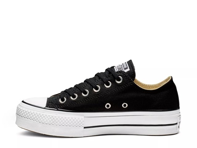 Converse chuck taylor ox platform black sneakers sale