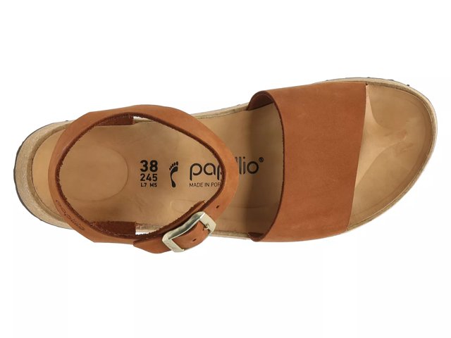 BIRKENSTOCK Papillio グレンダ 38 Birkenstock Papillio by Birkenstock Glenda Wedge Sandal