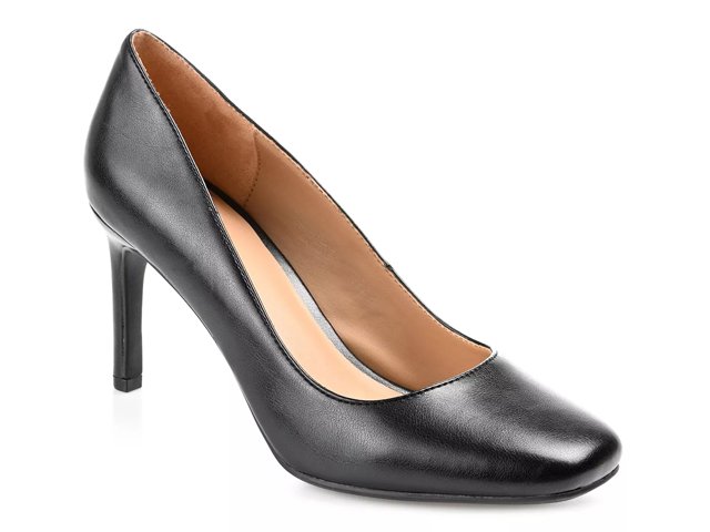 Dsw black block heel pumps sale