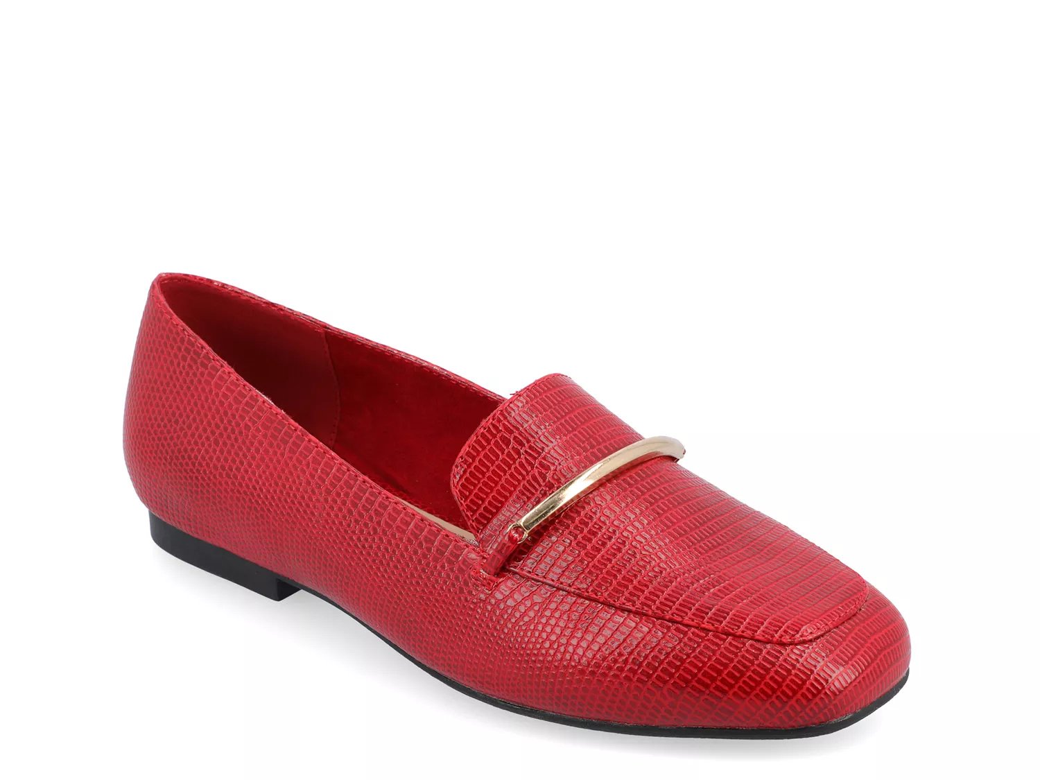 Journee Collection Wide Width Wrenn Loafer | Women's | Red | Size 8.5 | Flats | Loafers