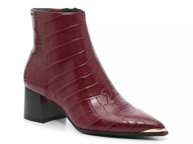 Dsw burgundy booties discount