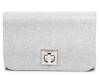 Mini Flap Clutch Silver Metallic view