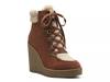 Maelyn Wedge Bootie Dark Brown view