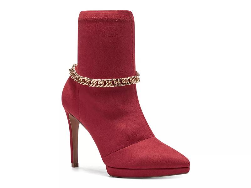 Red on sale booties dsw