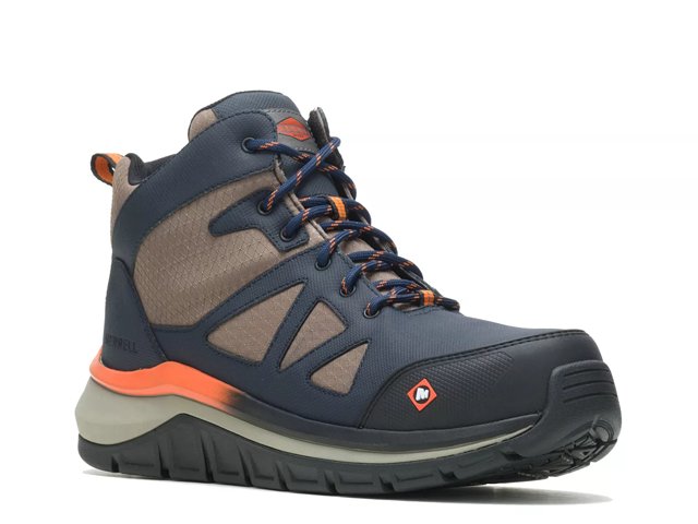 Merrell Fullbench Speed Mid Work Shoe - Men's - Free Shipping | DSW