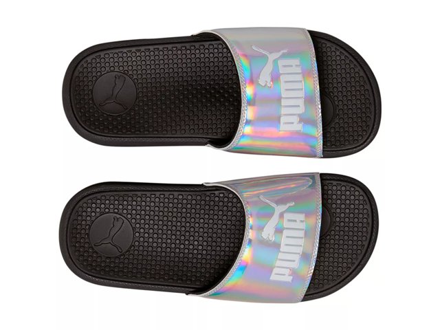 Iridescent hotsell puma slides