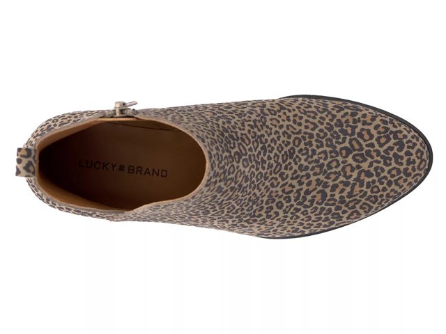 Lucky leopard print booties outlet