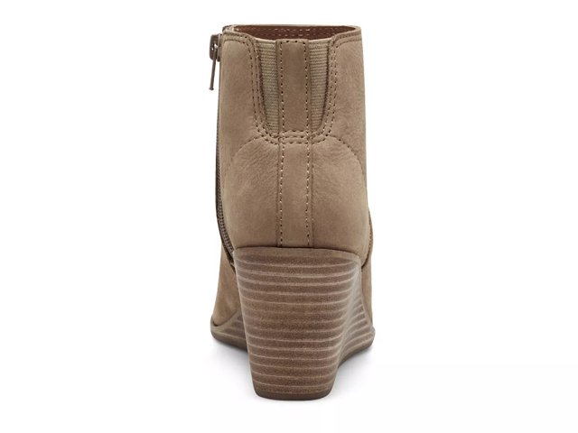 Lucky brand lace up wedge booties shop
