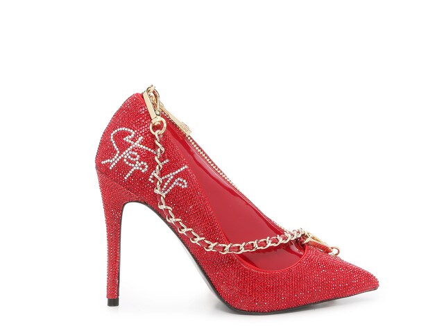 Two Red Handbag High Heel Shoe Fashion Cute Accesories Crystal Key Chain Gift 