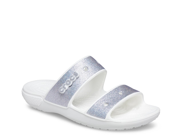 Crocs Classic Glitter 2 Slide Sandal - Free Shipping | DSW