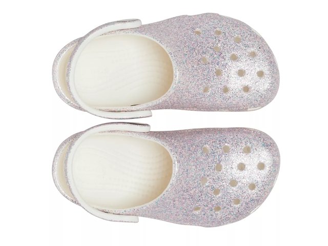 Oyster shop glitter crocs